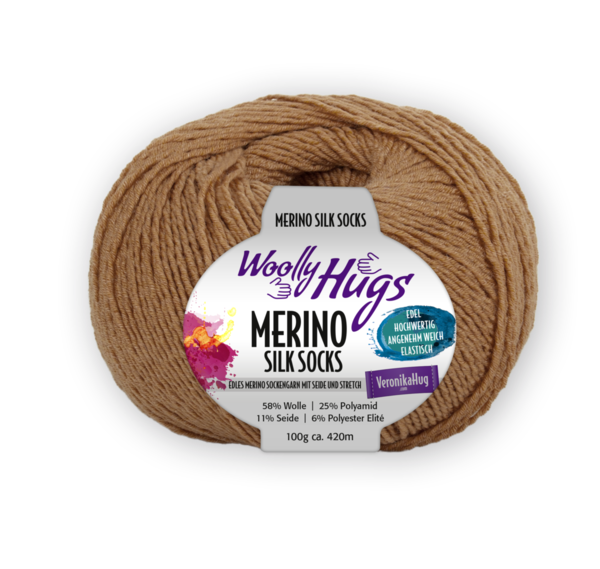 Woolly Hugs Merino Silk Socks 0208 (100g)