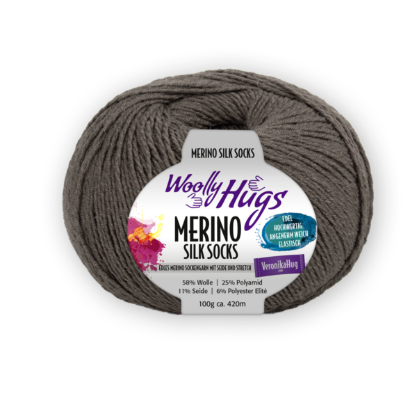 Woolly Hugs Merino Silk Socks 0212 (100g)