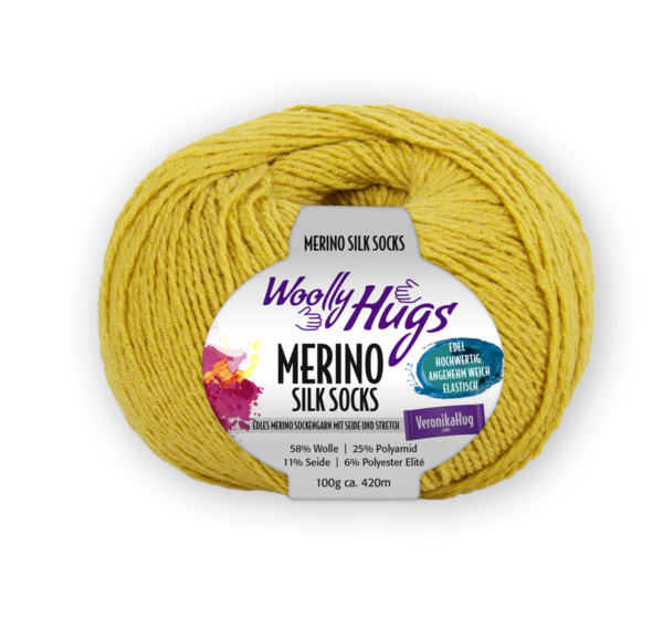Woolly Hugs Merino Silk Socks 0223 (100g)