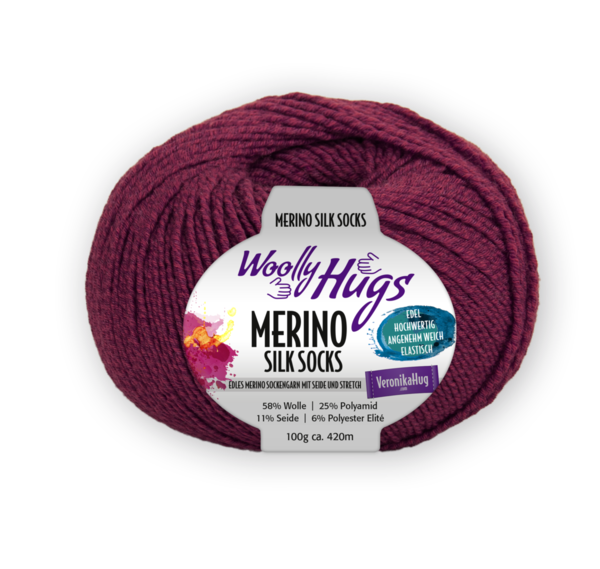 Woolly Hugs Merino Silk Socks 0238 (100g)