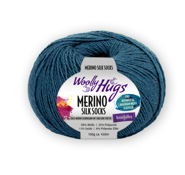 Woolly Hugs Merino Silk Socks 0266 (100g)