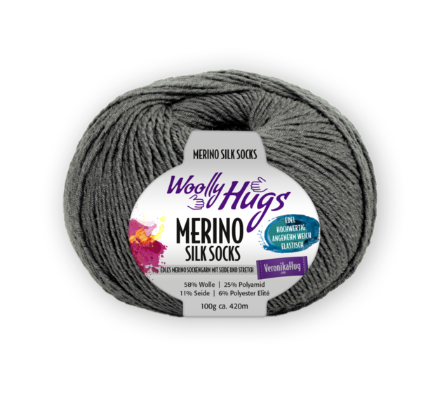 Woolly Hugs Merino Silk Socks 0295 (100g)